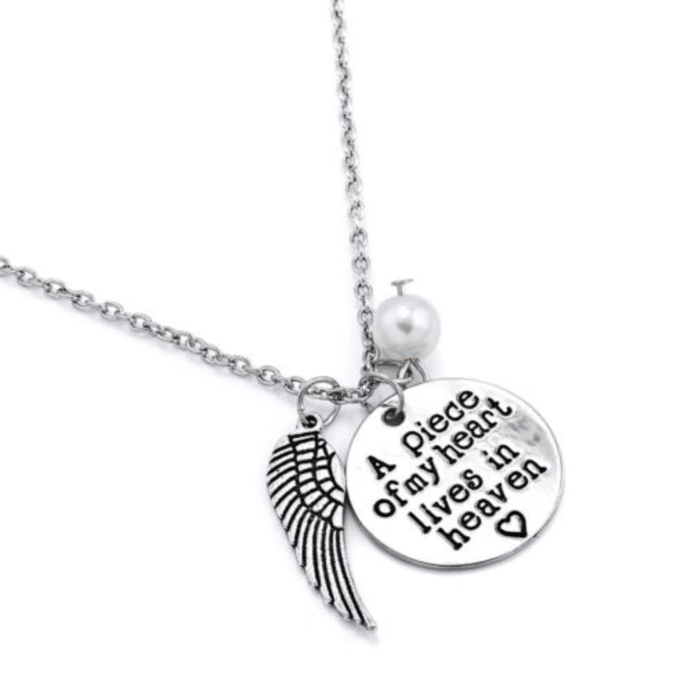 NEW A Peace Of My Heart Lives In Heaven Necklace